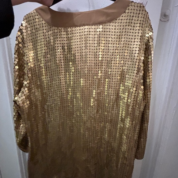 Micheal Kors Gold Sequin Tunic Too - women’s 2x. NWT - Picture 5 of 5